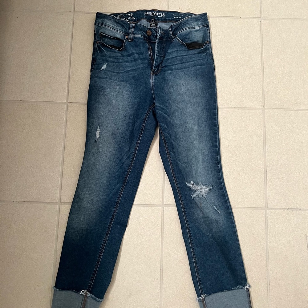 Cropped skinny jeans